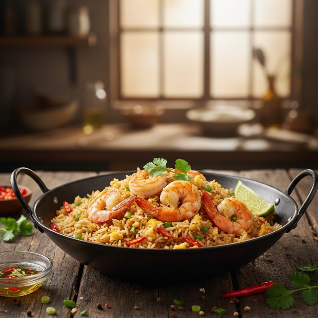 ข้าวผัดไทย อร่อยเด็ดทุกกะเทย วิธีทำให้เม็ดข้าวเรียงสวย